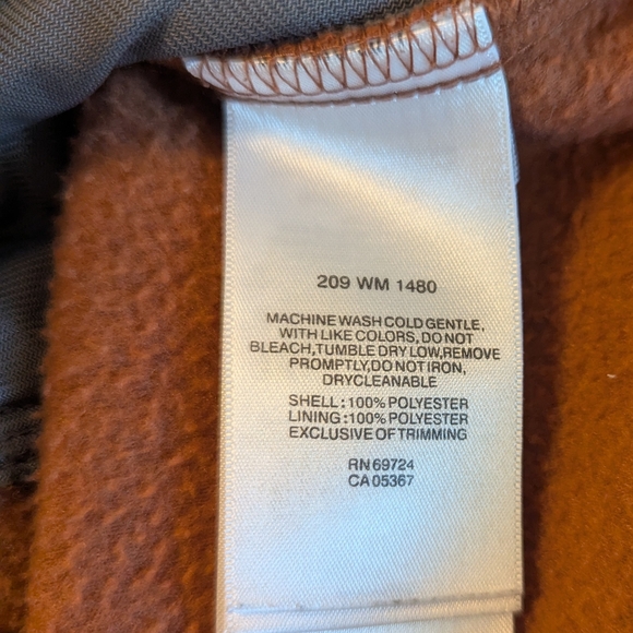 Columbia Burnt Orange Brown Fleece Vest W Pockets Men's Large - Picture 6 of 6